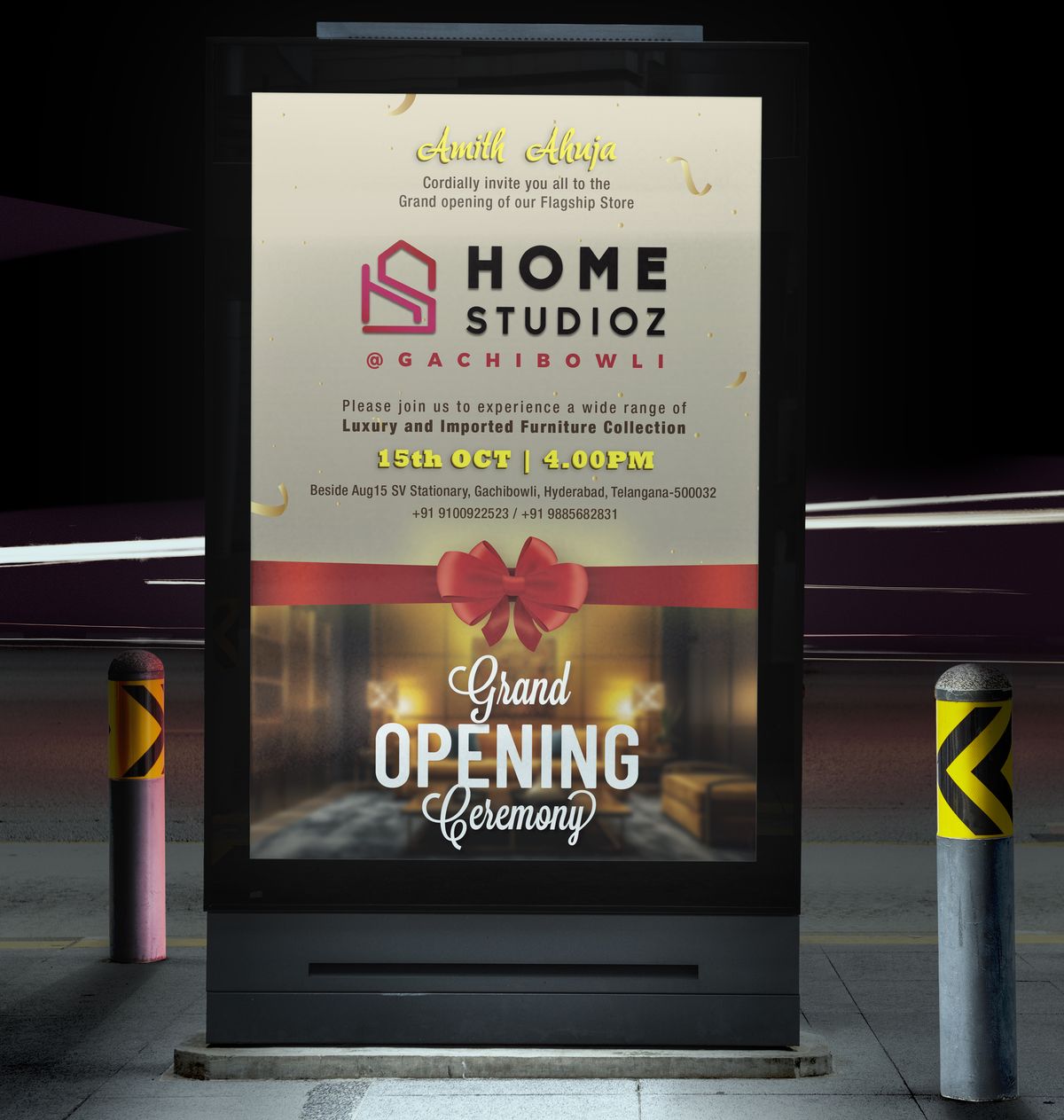 Home Studios Invite Poster